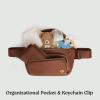 imageHUGGIES Diaper Waistpack Crossbody BagCognac Leather