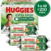imageHuggies Extra Large Baby Wipes Unscented 9 FlipTop Packs 378 XL Wipes Total Packaging May Vary42 Count Pack of 5