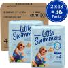 imageHuggies Little Swimmers Disposable Swim Diapers Size 4 2434 lbs 36 Ct 2 packs of 18 Packaging May VaryMedium