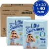 imageHuggies Little Swimmers Disposable Swim Diapers Size 4 2434 lbs 36 Ct 2 packs of 18 Packaging May VarySmall