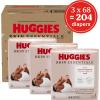 imageHuggies Size 1 Diapers Skin Essentials Baby Diapers Size 1 814 lbs 198 Count 3 Packs of 66Size 1