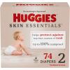 imageHuggies Size 1 Diapers Skin Essentials Baby Diapers Size 1 814 lbs 198 Count 3 Packs of 66Size 2