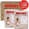 imageHuggies Size 1 Diapers Skin Essentials Baby Diapers Size 1 814 lbs 198 Count 3 Packs of 66Size 5