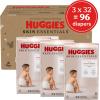 imageHuggies Size 1 Diapers Skin Essentials Baby Diapers Size 1 814 lbs 198 Count 3 Packs of 66Size 6
