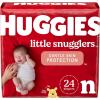 imageHuggies Size 2 Diapers Little Snugglers Baby Diapers Size 2 1218 lbs 186 Count 3 Packs of 62 Packaging May VaryNewborn