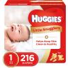 imageHuggies Size 2 Diapers Little Snugglers Baby Diapers Size 2 1218 lbs 186 Count 3 Packs of 62 Packaging May VarySize 1