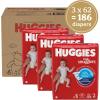 imageHuggies Size 2 Diapers Little Snugglers Baby Diapers Size 2 1218 lbs 186 Count 3 Packs of 62 Packaging May VarySize 2