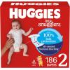 imageHuggies Size 2 Diapers Little Snugglers Baby Diapers Size 2 1218 lbs 186 Count 3 Packs of 62 Packaging May VarySize 2
