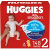 imageHuggies Size 2 Diapers Little Snugglers Baby Diapers Size 2 1218 lbs 186 Count 3 Packs of 62 Packaging May VarySize 2