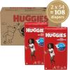 imageHuggies Size 2 Diapers Little Snugglers Baby Diapers Size 2 1218 lbs 186 Count 3 Packs of 62 Packaging May VarySize 6