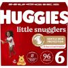 imageHuggies Size 2 Diapers Little Snugglers Baby Diapers Size 2 1218 lbs 186 Count 3 Packs of 62 Packaging May VarySize 6