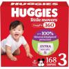 imageHuggies Size 4 Baby Diapers Little Movers HuggFit 360 Baby Diapers with 360 Waistband Size 4 2237 lbs 144 Count 4 Packs of 36 Packaging May VarySize 3
