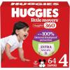 imageHuggies Size 4 Baby Diapers Little Movers HuggFit 360 Baby Diapers with 360 Waistband Size 4 2237 lbs 144 Count 4 Packs of 36 Packaging May VarySize 4