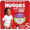 imageHuggies Size 4 Baby Diapers Little Movers HuggFit 360 Baby Diapers with 360 Waistband Size 4 2237 lbs 144 Count 4 Packs of 36 Packaging May VarySize 5