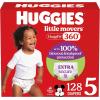 imageHuggies Size 4 Baby Diapers Little Movers HuggFit 360 Baby Diapers with 360 Waistband Size 4 2237 lbs 144 Count 4 Packs of 36 Packaging May VarySize 5