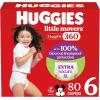 imageHuggies Size 4 Baby Diapers Little Movers HuggFit 360 Baby Diapers with 360 Waistband Size 4 2237 lbs 144 Count 4 Packs of 36 Packaging May VarySize 6