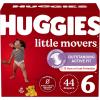 imageHuggies Size 6 Diapers Little Movers Baby Diapers Size 6 35 lbs 108 Count 2 Packs of 54 Packaging May VarySize 6