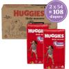imageHuggies Size 6 Diapers Little Movers Baby Diapers Size 6 35 lbs 108 Count 2 Packs of 54 Packaging May VarySize 6