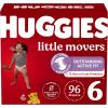 imageHuggies Size 6 Diapers Little Movers Baby Diapers Size 6 35 lbs 108 Count 2 Packs of 54 Packaging May VarySize 6