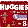 imageHuggies Size 6 Diapers Little Movers Baby Diapers Size 6 35 lbs 108 Count 2 Packs of 54 Packaging May VarySize 8