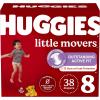 imageHuggies Size 6 Diapers Little Movers Baby Diapers Size 6 35 lbs 108 Count 2 Packs of 54 Packaging May VarySize 8