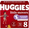 imageHuggies Size 6 Diapers Little Movers Baby Diapers Size 6 35 lbs 108 Count 2 Packs of 54 Packaging May VarySize 8