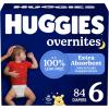 imageHuggies Size 7 Overnites Baby Diapers Overnight Diapers Size 7 41 lbs 68 Ct 2 Packs of 34 Packaging May VarySize 6