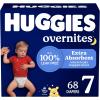 imageHuggies Size 7 Overnites Baby Diapers Overnight Diapers Size 7 41 lbs 68 Ct 2 Packs of 34 Packaging May VarySize 7