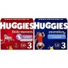imageHuggies Little Movers ampamp Overnites Bundle Size 3 1627 lbs 288ct 6 packs of 48Bundle Size 3 156 Count  132 Count