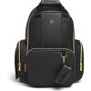 imageHuggies Signature Hug Pack Diaper Backpack Black OSBlack Leather