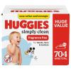 imageHuggies Simply Clean Unscented Baby Diaper Wipes 11 FlipTop Packs 704 Wipes Total Packaging May Vary64 Count Pack of 11