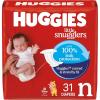 imageHuggies Size 2 Diapers Little Snugglers Baby Diapers Size 2 1218 lbs 186 Count 3 Packs of 62 Packaging May VaryNewborn