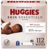 imageHuggies Skin Essentials Baby Wipes Hypoallergenic 99 Water 15 Flip Top Packs 840 Wipes TotalWhite
