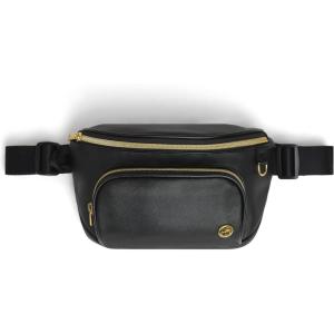 imageHUGGIES Diaper Waistpack Crossbody BagBlack Leather