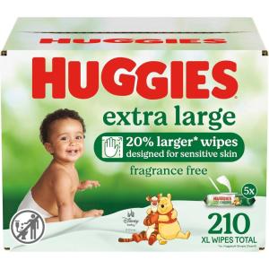 imageHuggies Extra Large Baby Wipes Unscented 9 FlipTop Packs 378 XL Wipes Total Packaging May Vary42 Count Pack of 5