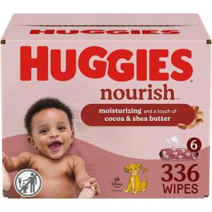 imageHuggies Nourish Scented Baby Wipes 10 Push Button Packs 560 Wipes Total56 Count Pack of 6