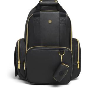 imageHuggies Signature Hug Pack Diaper Backpack Black OSBlack Leather