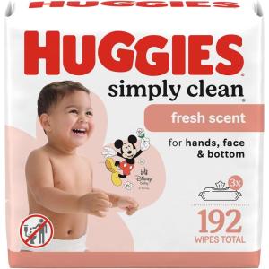 imageHuggies Simply Clean Fresh Scent Baby Wipes 11 FlipTop Packs 704 Wipes Total Packaging May Vary64 Count Pack of 3
