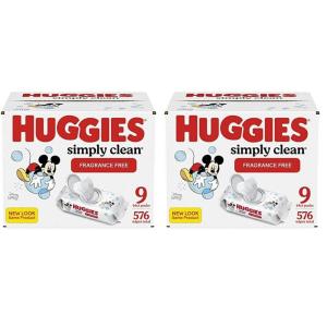imageHuggies Simply Clean Unscented Baby Diaper Wipes 11 FlipTop Packs 704 Wipes Total Packaging May Vary64 Count Pack of 18