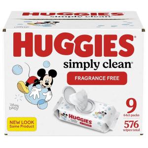 imageHuggies Simply Clean Unscented Baby Diaper Wipes 11 FlipTop Packs 704 Wipes Total Packaging May Vary64 Count Pack of 9