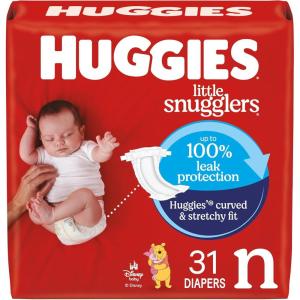 imageHuggies Size 2 Diapers Little Snugglers Baby Diapers Size 2 1218 lbs 186 Count 3 Packs of 62 Packaging May VaryNewborn