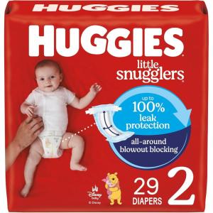 imageHuggies Size 2 Diapers Little Snugglers Baby Diapers Size 2 1218 lbs 186 Count 3 Packs of 62 Packaging May VarySize 2