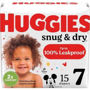 imageHuggies Size 7 Diapers Snug ampamp Dry Baby Diapers Size 7 41 lbs 108 Count 2 Packs of 54 Packaging May VarySize 7