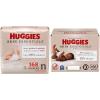 imageBundle of Huggies Size Newborn Diapers Skin Essentials Baby Diapers Size Newborn 69 lbs 168 Count  Huggies Skin Essentials Baby Wipes 99 Water 10 Flip Top Packs 560 Wipes Total