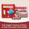 imageHuggies Nourish Scented Diaper Wipes 2 Push Button Packs 112 Wipes TotalWhite